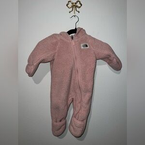 The North Face Cozy Pink Footed Zipping One Piece